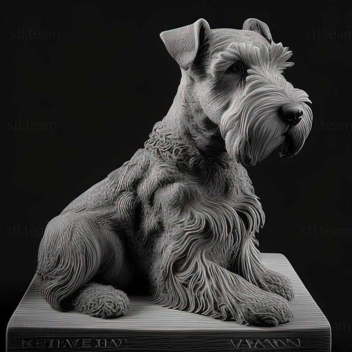 3D model Welsh Terrier dog (STL)